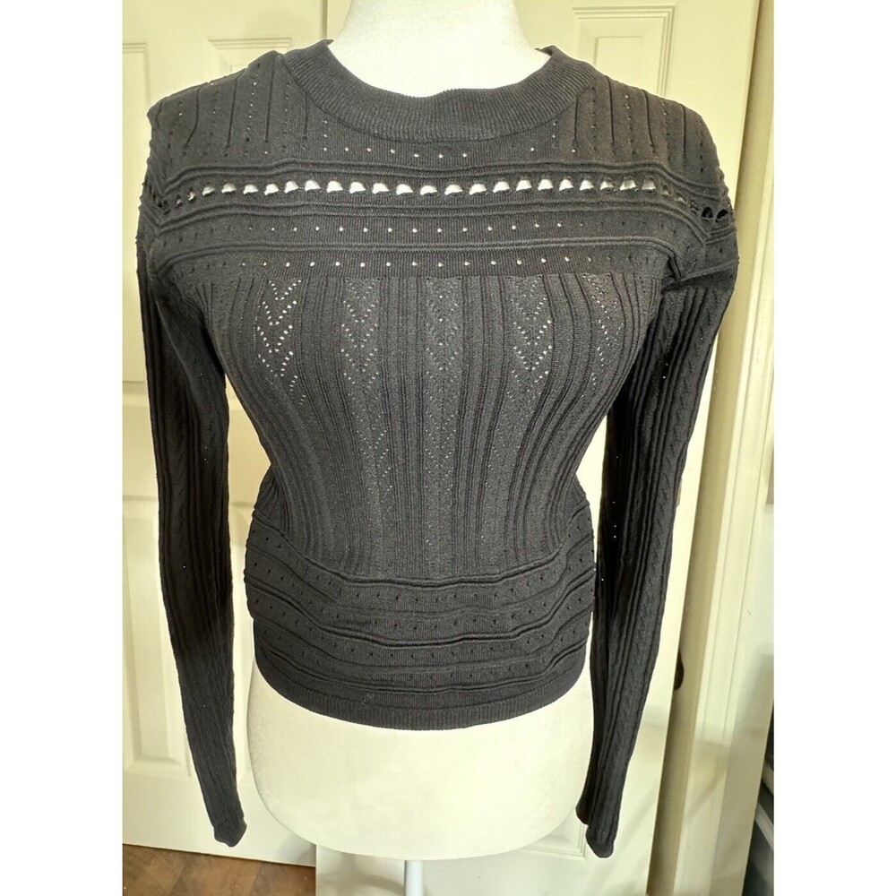Privy Women’s Black Sweater Long Sleeves,size L